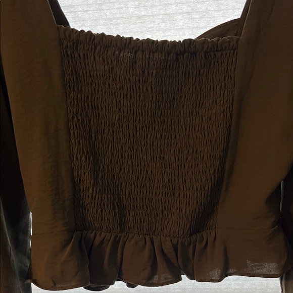 Altar'd State Olive Green Sweetheart Blouse - Picture 5 of 5